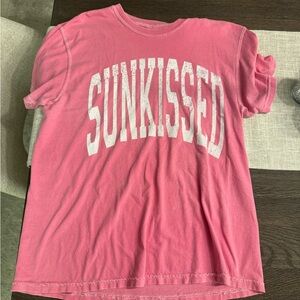 Sunkissed Pink women’s t-shirt
